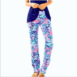 Lilly Pulitzer Jordynne Velour Pant Sz XS